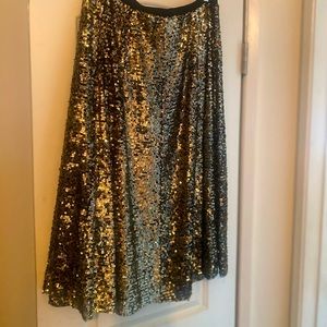 Anthropologie sequined skirt